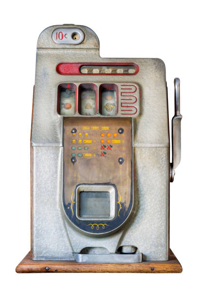 istock Vintage weathered slot machine 2004937581