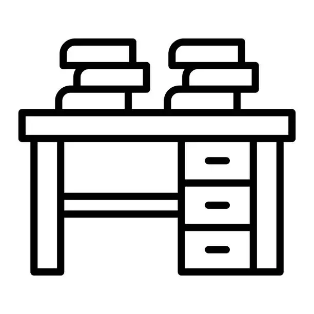 Vector illustration of Desk Icon Style