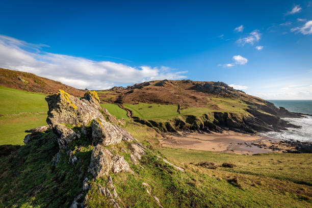 Rocky outcrop near Soar Mill Cove in Devon