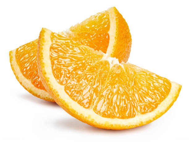 istock Orange fruits slice isolated Clipping Path 2004980038