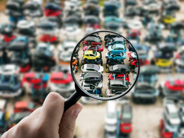 istock Focusing on scrapped cars 2004987146