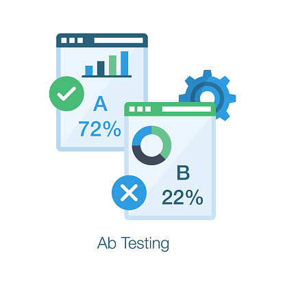 A captivating flat concept icon of ab testing in editable style, ready for premium use