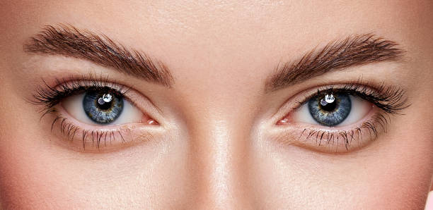 istock Beautiful female eyes with long eyelashes 2005015655