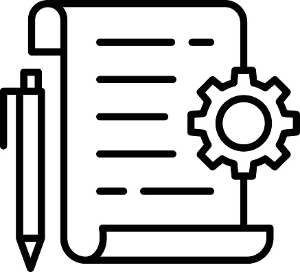 Side Note Symbol Writing The Side Notes And Changes Vector Outline Design Web Design And ...