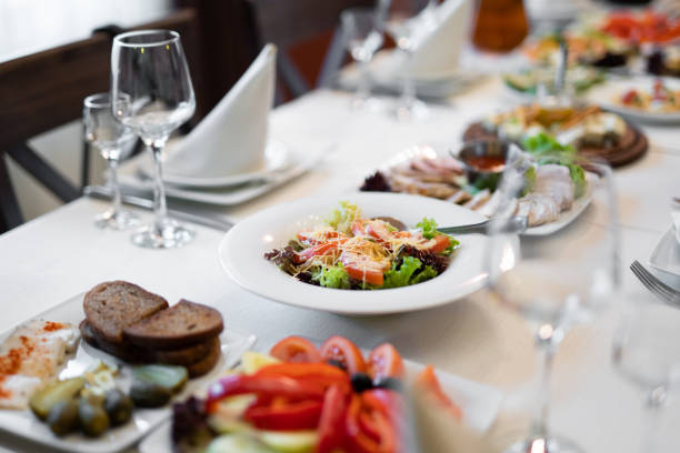 istock a lot of different food and snacks on the festive table 2005016385