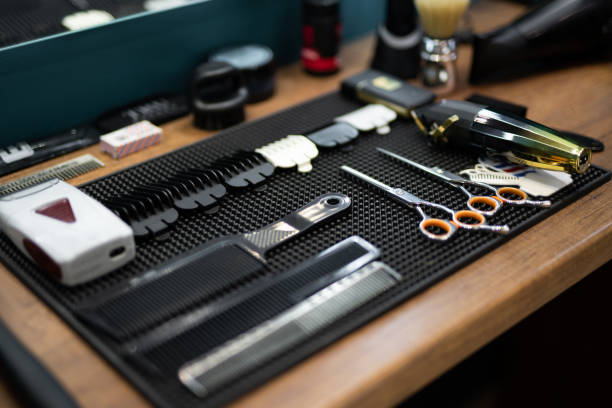 istock professional tools of a barber in a men's barbershop 2005035549
