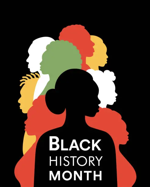 Vector illustration of Black History Month Concept. Learning about African culture.