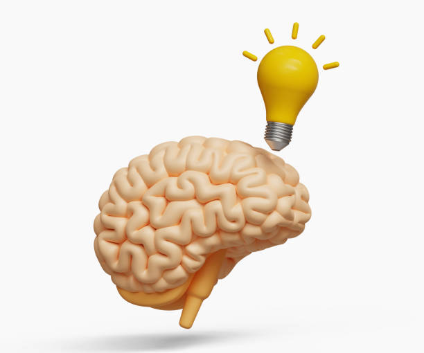 istock Creativity, new idea, innovation or brainstorming concept. Wisdom or imagination to success, intelligence or solution concept. 3D brain with light bulb. 3d illustration 2005087182