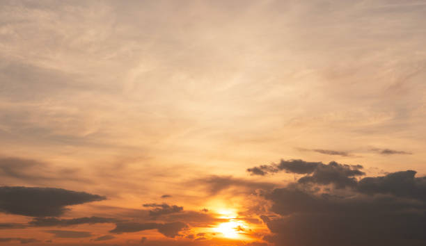 istock Beautiful bright  sunset sky with clouds. Nature sky  background. 2005111809