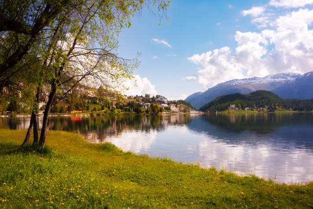 istock Saint Moritz lake in Switzerland in summer 2005137413