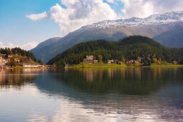 istock Saint Moritz lake in Switzerland in summer 2005137934