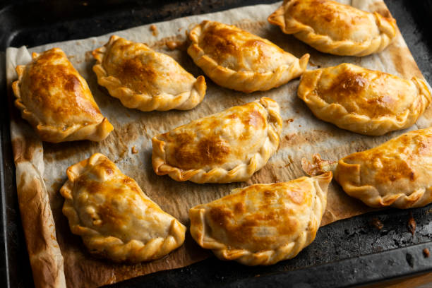 istock Baking delicious Argentine empanadas with chicken and vegetables. 2005201289