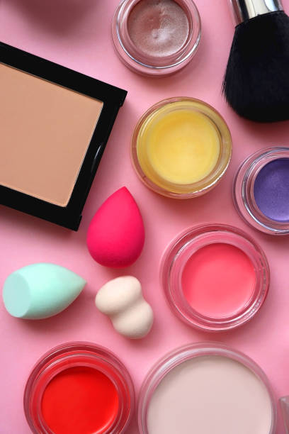 istock Various Beauty Products on Pink Background 2005230275