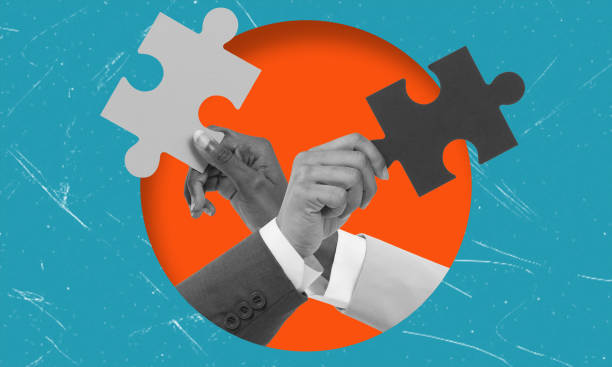 istock Art collage showing hands holding a puzzle. 2005269336