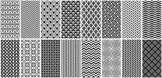 Vector illustration of Seamless geometric patterns