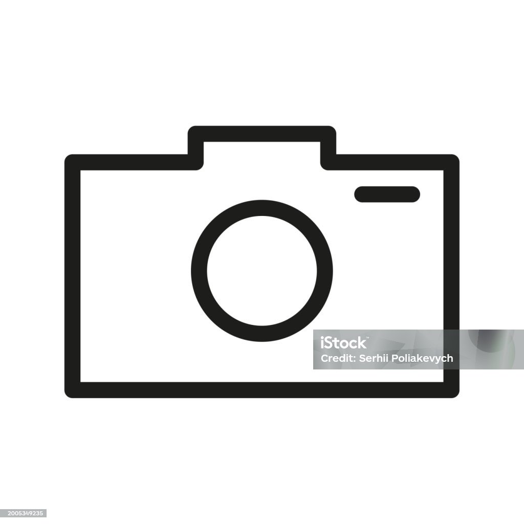 Camera Icon Rectangle Rectangle Camera Symbol In Electric Blue And White Design Stock ...
