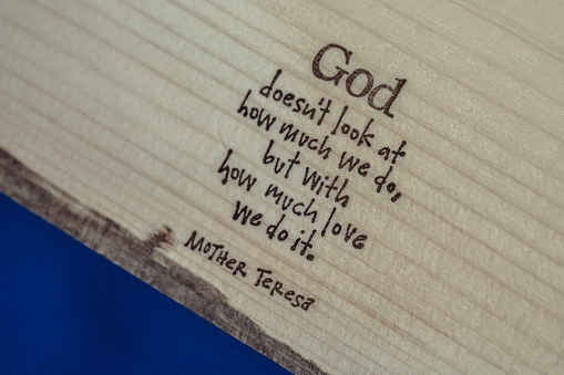 Mother Teresa quote about love