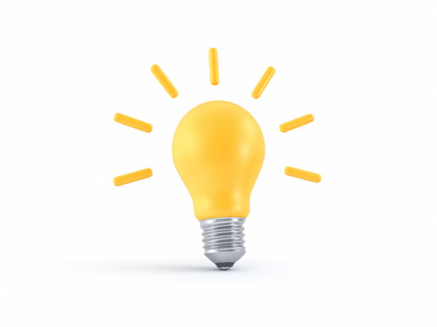 istock Yellow Light Bulb Isolated on White Background. 3d rendering stock photo 2005506937