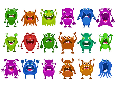 Monster vector set