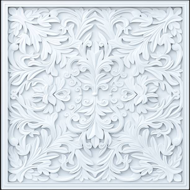 istock Background vignette stone baroque ornament 2005567543