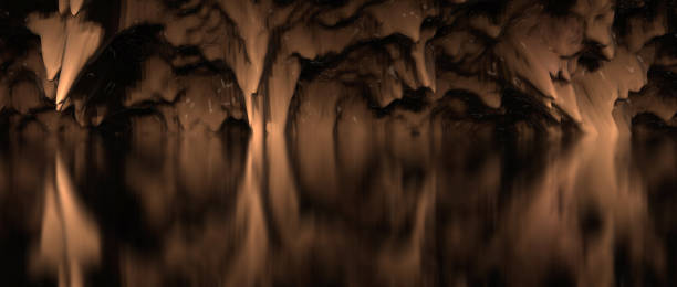 istock Magical world. Abstract Landscape, surreal lake and reflections. art, creativity and imagination. 3d illustration 2005584280