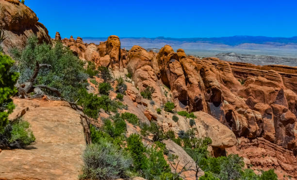 istock Eroded landscape, Arches National Park, Moab, Utah, US 2005588559