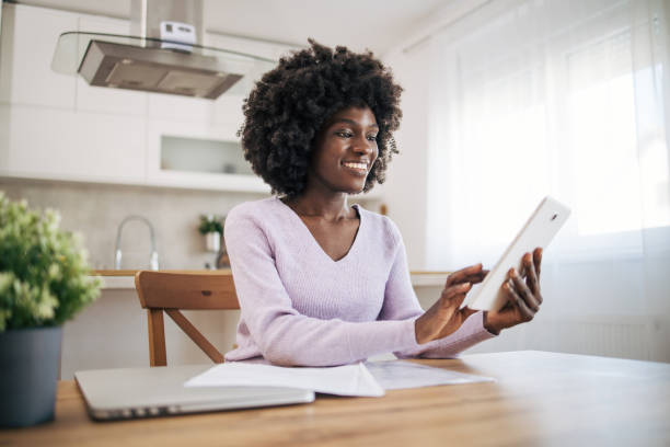 istock Young businesswoman working from home 2005626502