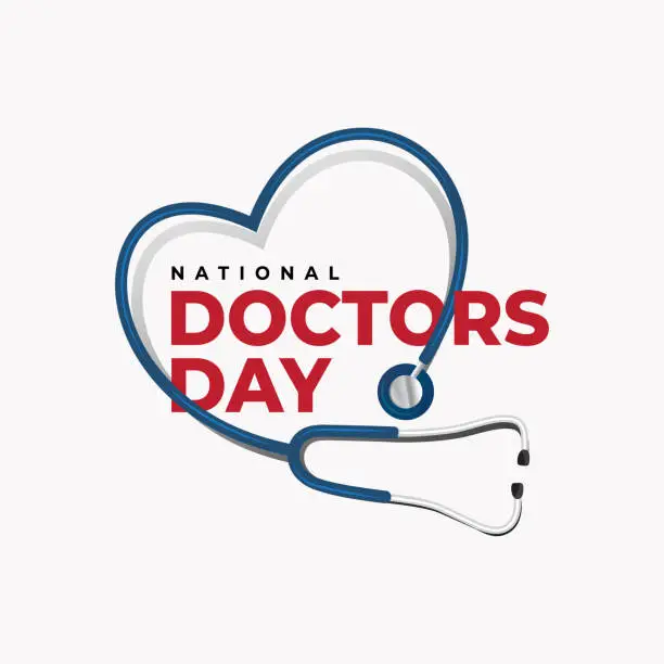 Vector illustration of National Doctors Day Template Design