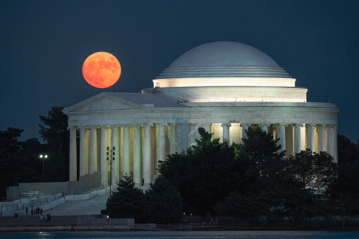 Jefferson Memorial and Moonrise