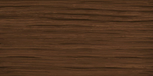 stockillustraties, clipart, cartoons en iconen met uniform walnut wooden texture - plank timmerhout