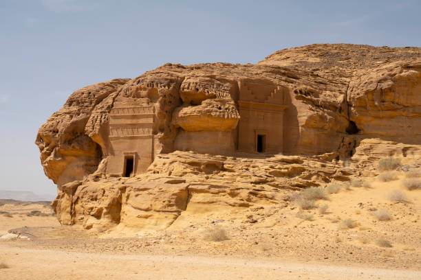 istock Rock-cut burial sites, Nabataean civilization 2005758646