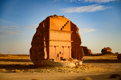 Known as Tomb of Lihyan, Son of Kuza, The Lonely Castle, and Qasr Al Farid, erected in 1st-century CE and the country’s first UNESCO World Heritage Site.