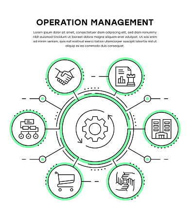Data Operations Infographic Operation Management Infographic Template Stock Illustration - Download ...