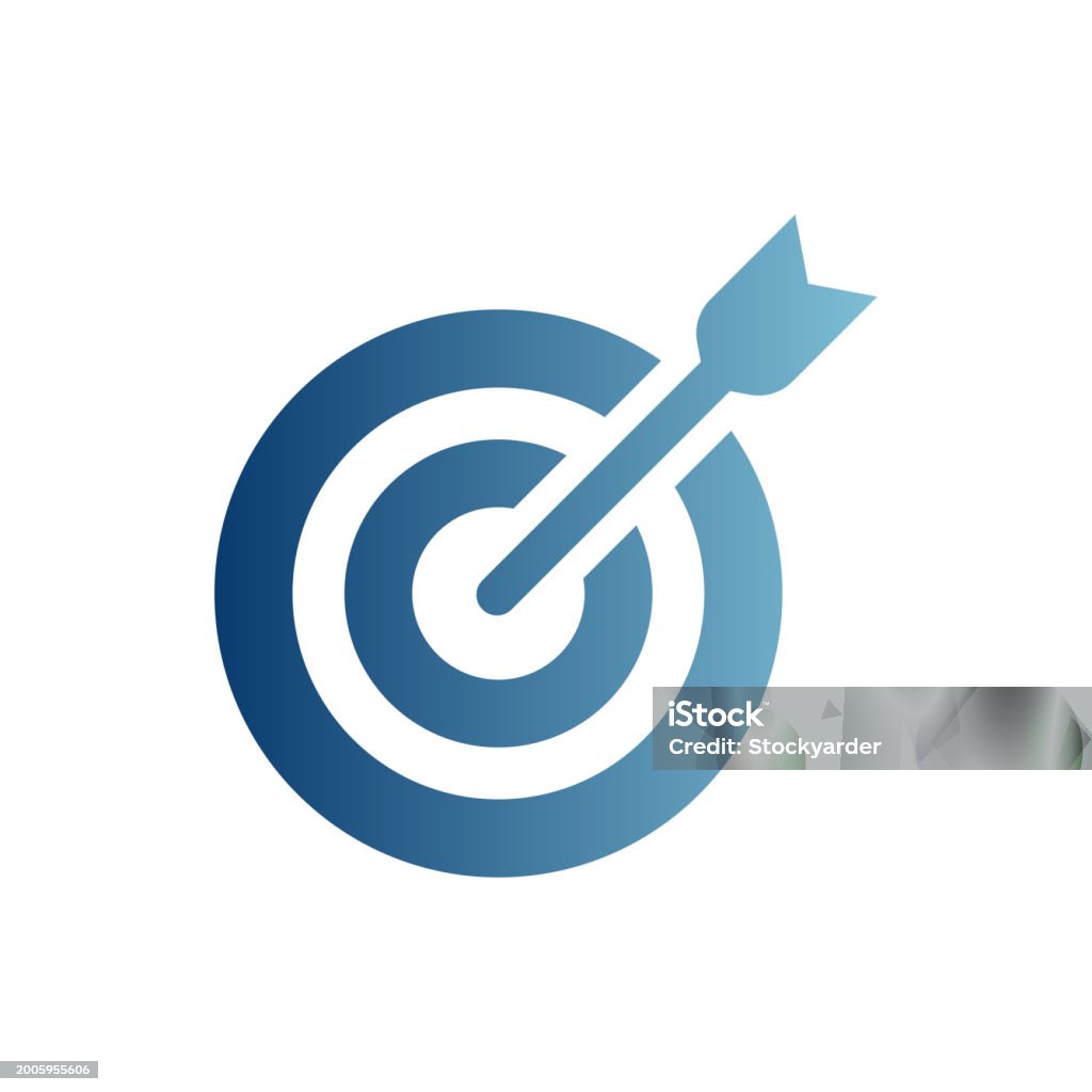 Icône solide de gradient d’acquisition de cible - clipart vectoriel de Cible - Matériel de sport libre de droits Icône solide de gradient d’acquisition de cible - clipart vectoriel de Cible - Matériel de sport libre de droits