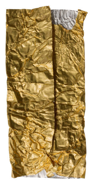 istock Sheet of golden foil isolated on white background 2005991213