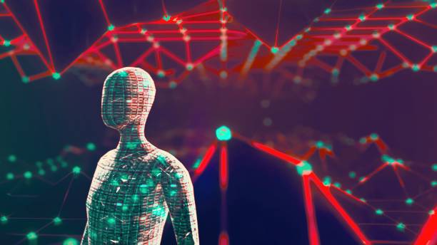 istock Abstract portrait of an humanoid representing artificial Intelligence and generative AI 2006047656