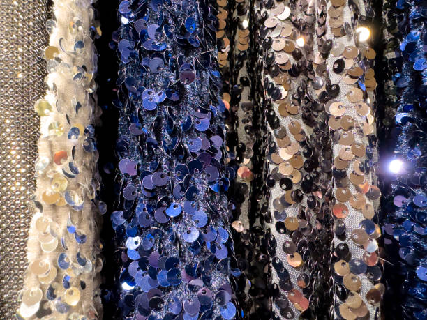 istock Blue, silver, and gold sequins adorn clothing 2006077479