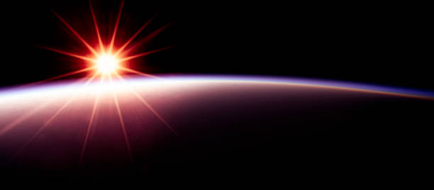 istock Sunrise seen from space, Earth orbit atmosphere. View of the Earth from space 2006150409