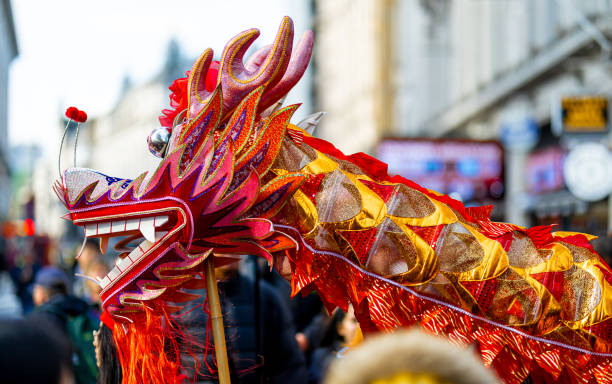 istock Dragon dance during Chinese lunar year celebrations in London, England 2006195533