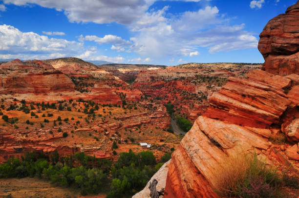 Utah Scenic Byway 12 crosses the Escalante river canyon