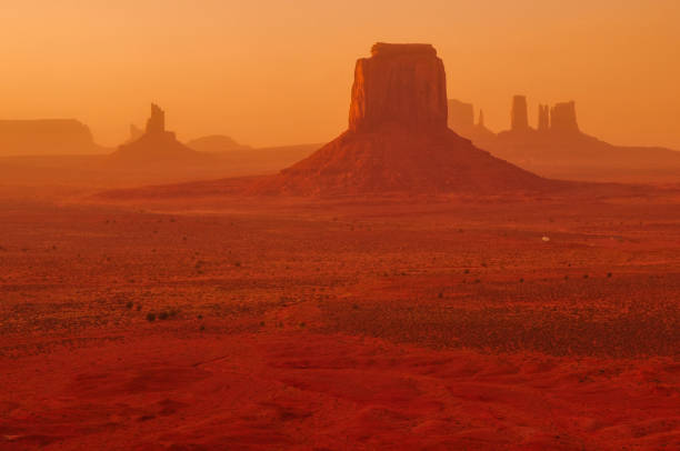 Scenic landscape of the Monument Valley in Arizona.