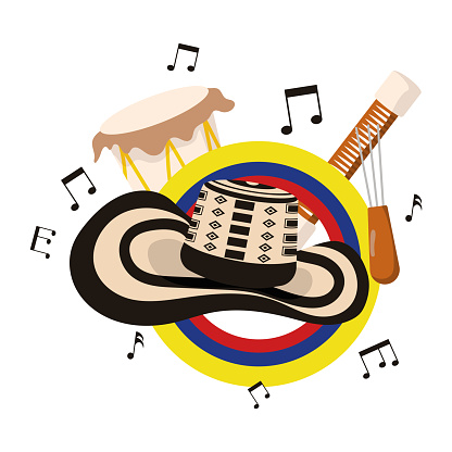 vallenato legend festival vector isolated