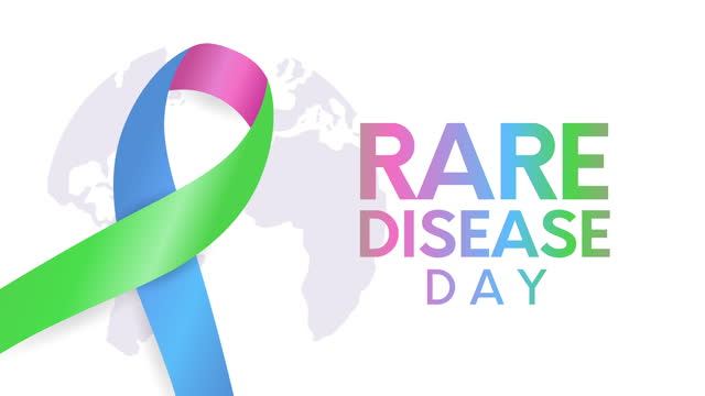Rare Disease Day card, poster. 4k