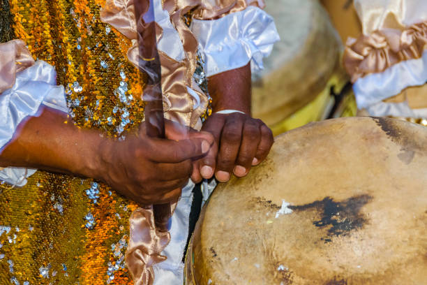 istock Candombe drummer playing at calls parade, montevideo, carnival 2006373999