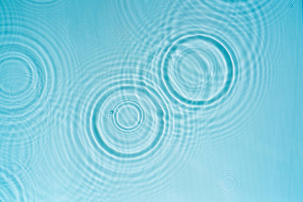 istock Texture of blue transparent water with splashes 2006418842