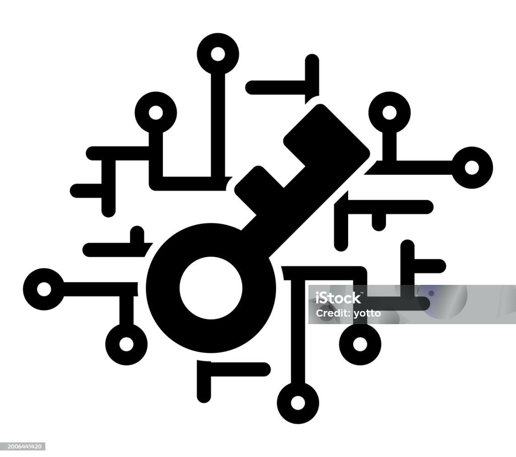 Technology Key Vector Key Technology Image Isolated Vector Silhouette Stock Illustration ...