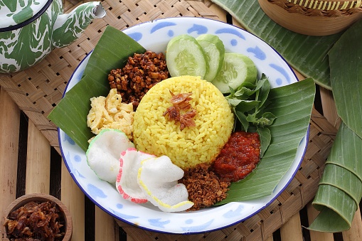 nasi kuning is indonesian food