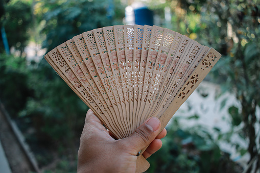 thai bamboo fan
