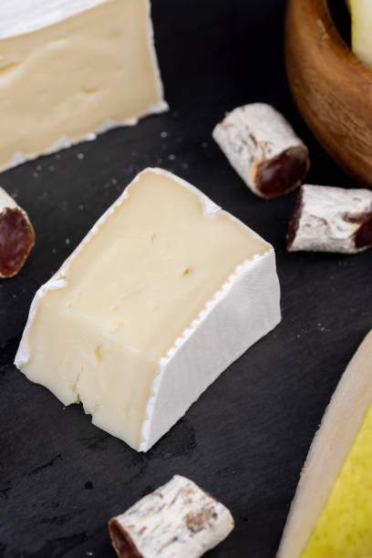 istock delicious sliced cheese with edible white mold 2006770054