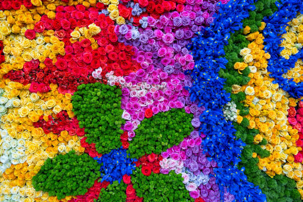 istock Colorful Flowers on Pasadena Rose Parade Float 2006777193